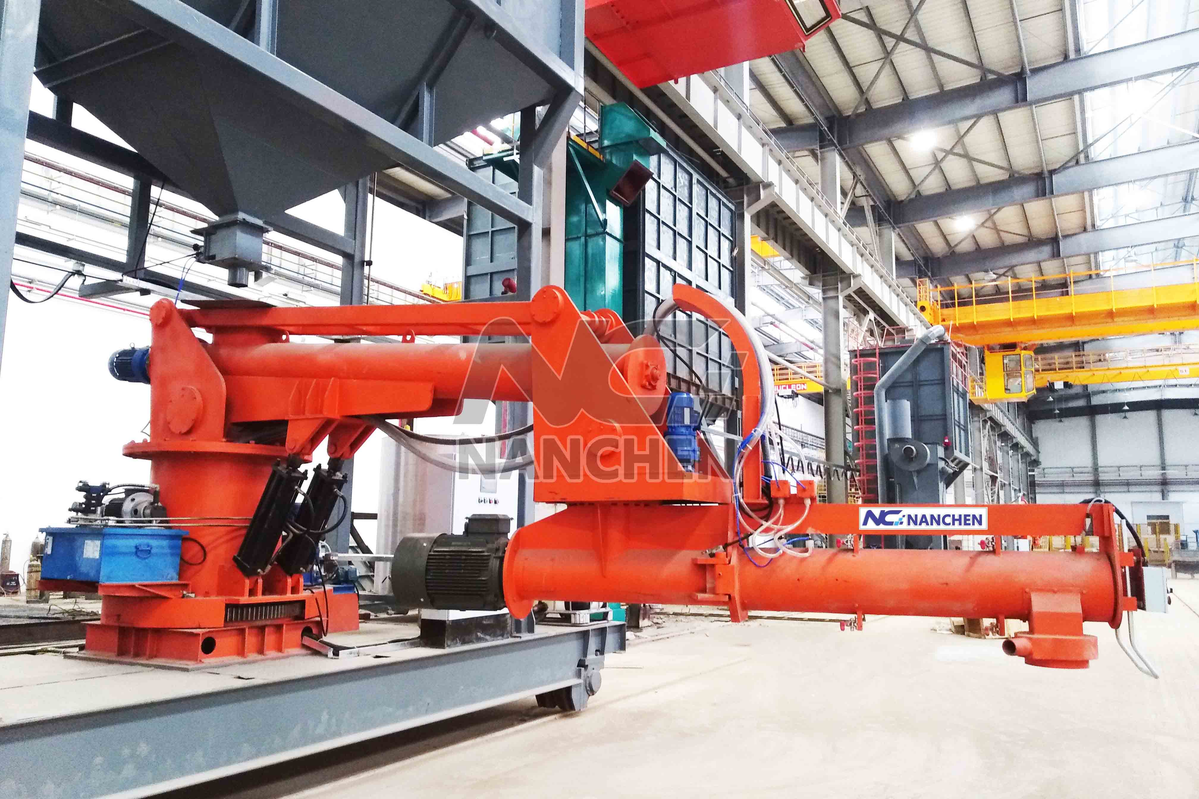 Resin sand regeneration line case