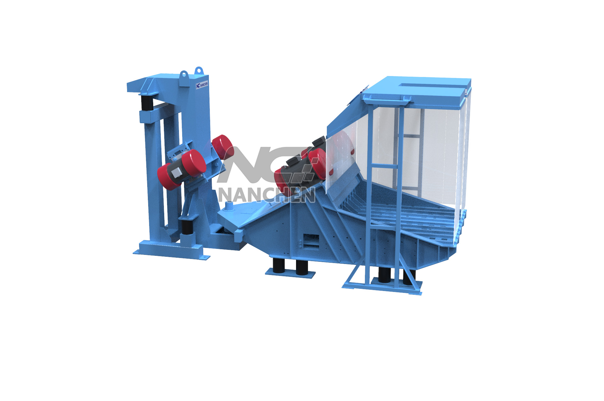 Resin sand vibration crushing and regeneration machine